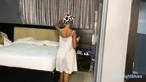 Skinny lonely babe and fucks seduces bbc plumber