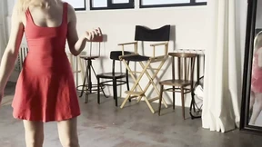 goddess like stretching in red dress goddess like stretching in red dress
