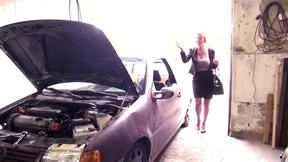 The hot milf just wanted to pick up her car, but then she sucks my cock so well The hot milf just wanted to pick up her car, but then she sucks my cock so well