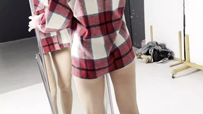 cleaning girl in short jeans shorts cleaning girl in short jeans shorts