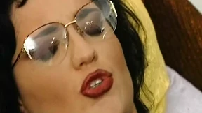 Woman Eats Cum Over Alluring Fishnet Look