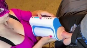 Stepdad's Arrival, Quick Jerk & Auto Blowjob Machine