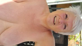 Pool side nude boob and pussy play Pool side nude boob and pussy play