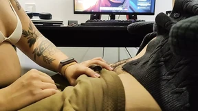 I put the teacher to FUCK my cock!