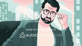 Rubbing her tits during the interview, she cums all over herself She asked me for my dick, so I gave it to her Rubbing her tits during the interview, she cums all over herself She asked me for my dick, so I gave it to her