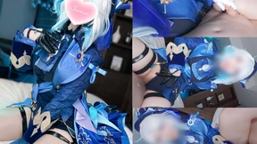 Genshin Impact Furiina cosplaying femdom milking raw sex