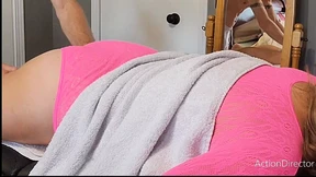 Hot Pink Lady Gets an Erotic Sex Toy Massage