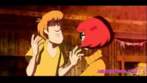 Horny Velma offers Shaggy a blowjob - Cartoon Parody