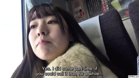 Cute as a button Japanese wife first ever affair with JAV director