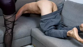 Episode 36: Bitch Boy gets gagged by hot dominatrix with her wet panties and spanked hard until He cry Episode 36: Bitch Boy gets gagged by hot dominatrix with her wet panties and spanked hard until He cry