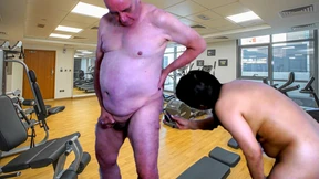 SHAVED IN THE GYM WITH ADAMANDEVE AND LUPO
