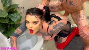 Hardcore Filthy Anal Slut Gets Ass Fucked While Her Head Gets Flushed In The Toilet Hardcore Filthy Anal Slut Gets Ass Fucked While Her Head Gets Flushed In The Toilet
