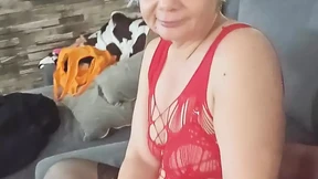 I Fuck My Little Wet Pussy in My Sexy Lingerie and Get My Pussy Watered