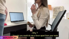 POV: Busty Secretary Receives a Bonus From Her Boss in Exchange for a Blowjob POV: Busty Secretary Receives a Bonus From Her Boss in Exchange for a Blowjob
