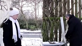Mature Dude Bangs Blonde MILF, Licking Her Piss in 69 Position