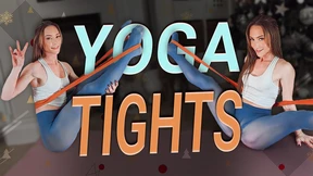 Sexy Yoga in Sheer Tights - Hannahjames710