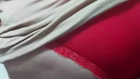 Red panties fingering self Red panties fingering self