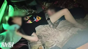 We had sex on a squeaky, illuminated hotel bed