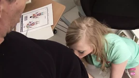 Blonde Doc's Rgualr Exam Becomes a Dirty Doggo F**k Fest