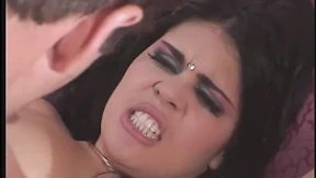 The voluptuous Latina's gigantic hooters jiggle wildly as she's brutally ravished from behind The voluptuous Latina's gigantic hooters jiggle wildly as she's brutally ravished from behind