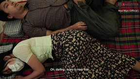 Asian couple cannot stop fucking while on Big Fire