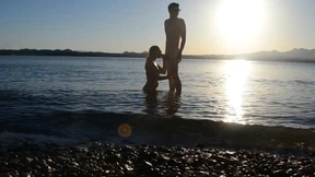 Wide Open at the Beach and Risky Fishing Fuck