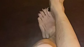 Really Sexy Legs with tiny feet with long toes