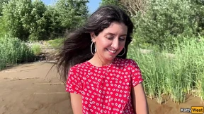 Took Out a Cute Stepsister to Nature to Cum in Her Pussy