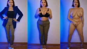 Imagine Your Hot Colleague Stripping and Bent Over, Showcasing Her Attractive Figure Imagine Your Hot Colleague Stripping and Bent Over, Showcasing Her Attractive Figure