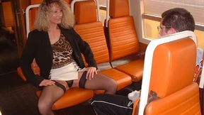 In Milf slut with the virgin of the train