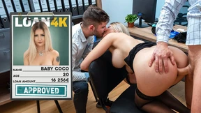 VIP4K Czech slut wife is showing off her big boobs in the bank while her hubby watching VIP4K Czech slut wife is showing off her big boobs in the bank while her hubby watching