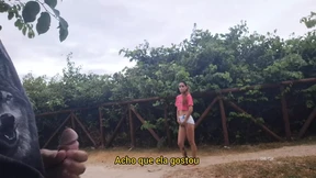 Public Risky Handjob Leading to Unexpected Orgasm&#x1F4A6;