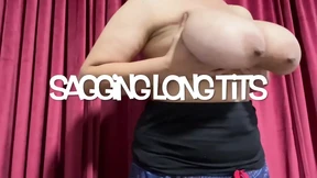 Saggy Long Tits Stretching Saggy Long Tits Stretching
