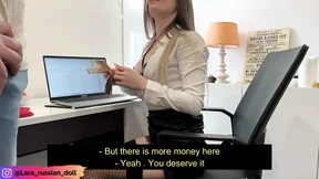 POV: Busty Secretary Receives a Bonus From Her Boss in Exchange for a Blowjob POV: Busty Secretary Receives a Bonus From Her Boss in Exchange for a Blowjob