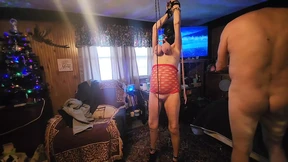 hanged by her tits and whipped hanged by her tits and whipped