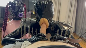 Two Latex Dolls Threesome - Blowjob Two Latex Dolls Threesome - Blowjob