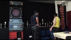 Big milf pussy fucking on the pub table Big milf pussy fucking on the pub table
