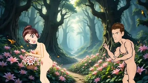 Fucked a girl in the jungle and also licked the girl's pussy