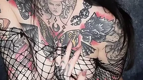 GOTH GIRLFRIEND JOI RIDING VIBRATORING DILDO UNTIL INTENSE ORGASM
