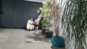 I had sex with my neighbor in the garage while my cuckold was resting