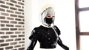 Rubber Maid's Cute Hand Job Rubber Maid's Cute Hand Job