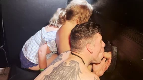 First Time Bisexual Encounter at the Gloryhole
