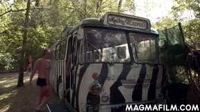 Nasty swingers fucking in a bus Nasty swingers fucking in a bus