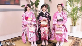 JAV Group Sex with 3 Sexies Geishas Wirh Kimono Fucked by 3 Hard Cocks Samurais JAV Group Sex with 3 Sexies Geishas Wirh Kimono Fucked by 3 Hard Cocks Samurais