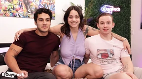 They're literally so excited to fuck cant stop laughing hottest MMF 3some ever They're literally so excited to fuck cant stop laughing hottest MMF 3some ever
