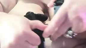 Way Big Nipple Clamps 44ddds Squeezed Cumming Down Her Fat Knees