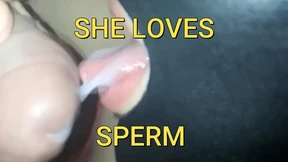 She likes cum She likes cum