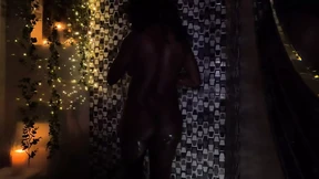 Flower Pleasure Herself in the Shower