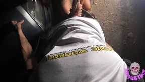 On the Street Above the Car He Ejaculated in My Pussy