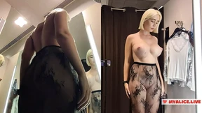 Try on haul see-through clothes in dressing room Naked Blonde with Big Tits Try on haul see-through clothes in dressing room Naked Blonde with Big Tits